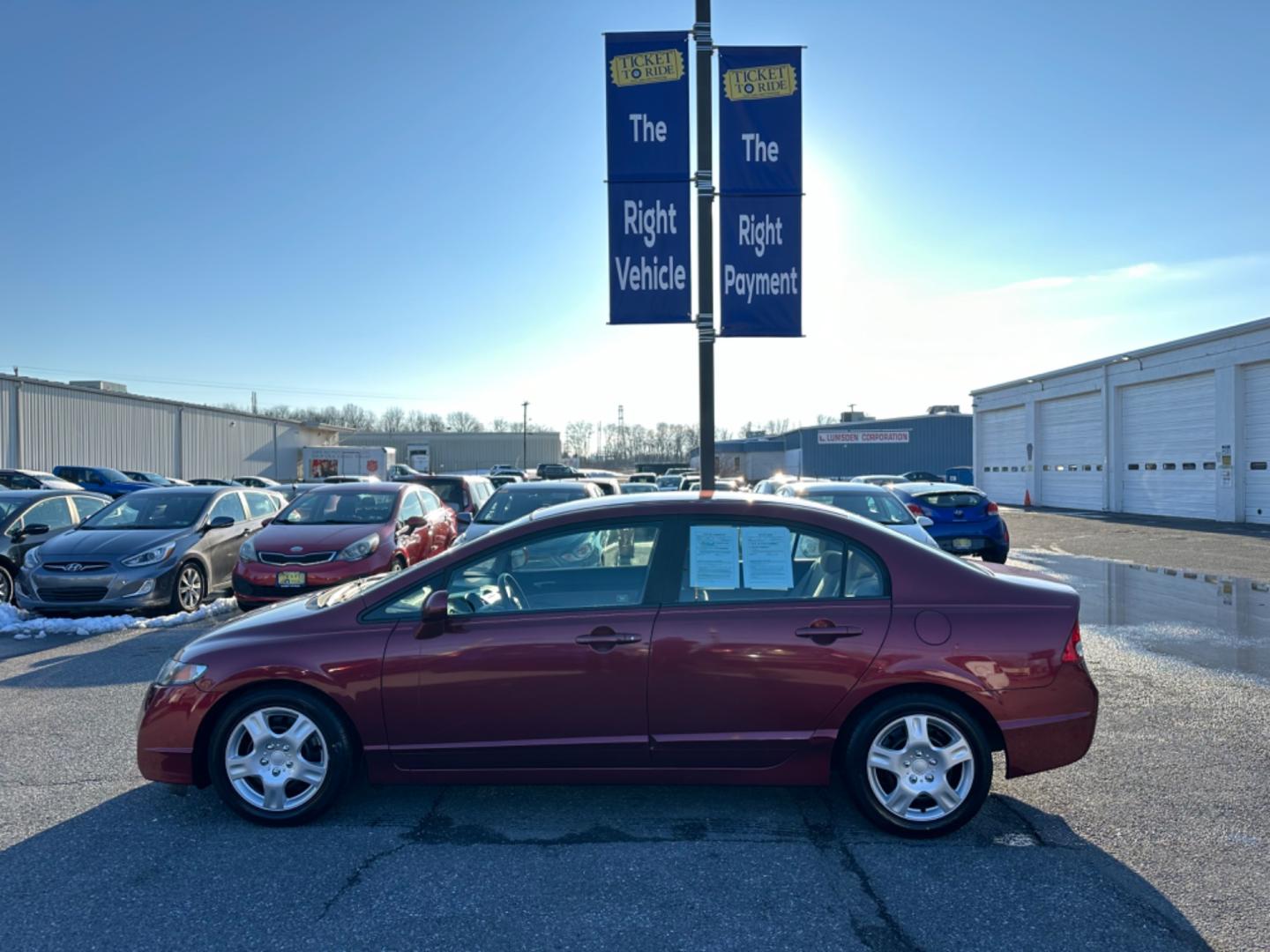 2011 RED Honda Civic LX Sedan 5-Speed AT (19XFA1F5XBE) with an 1.8L L4 SOHC 16V engine, 5-Speed Automatic transmission, located at 1254 Manheim Pike, Lancaster, PA, 17601, (717) 393-9133, 40.062870, -76.323273 - Photo#6